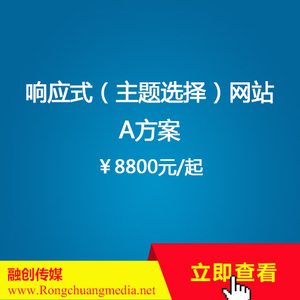 响应式【主题选择】网站 A方案 （￥8800起）