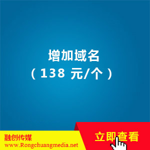 增加域名（138 元/个）